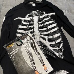 Black Skeleton Kids Halloween Costume